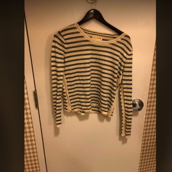 Rag & Bone Knit Merino Wool Striped Crew Neck Sweater Sz S - Picture 1 of 6